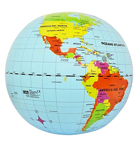 Mega Globo Terráqueo, Países y Capitales