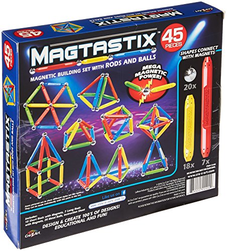 Conjunto de piezas magnéticas para construcción cn 45 Piezas - Ivanna & Pau - Juguetes, material didactico y productos para niños y el bienestar familiar