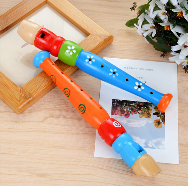 Flauta de madera de colores para niños - Ivanna & Pau - Juguetes, material didactico y productos para niños y el bienestar familiar