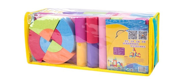 Bloques de construcción suaves de foamy con figuras geometricas - Ivanna & Pau - Juguetes, material didactico y productos para niños y el bienestar familiar